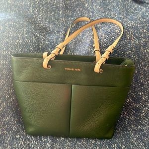Michael Kors Dark Green Handbag-excellent condition